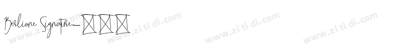 Berlione Signature字体转换